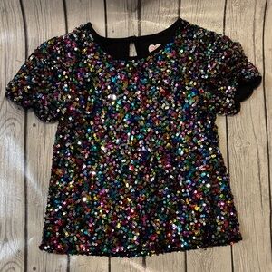 365kids girls size 10 Colorful Sequin Tee